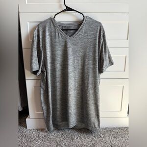 Gray V-Neck Men's Shirt
